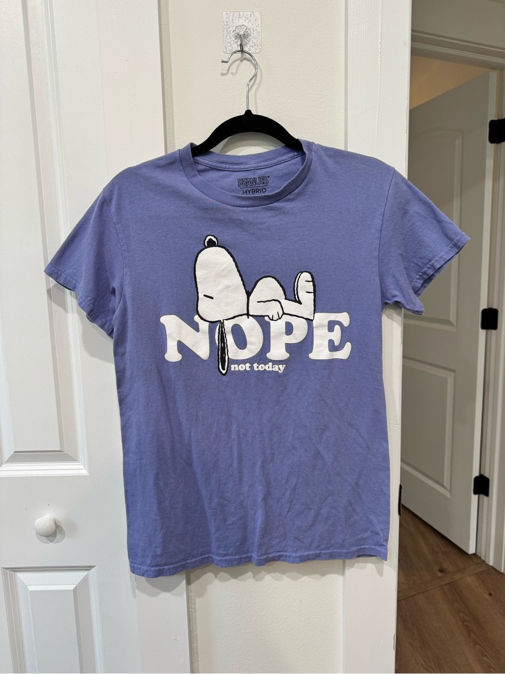 Peanuts Lavender Snoopy "NOPE" Graphic Tee